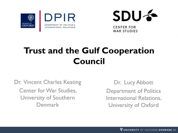 Trust and the Gulf Cooperation Council