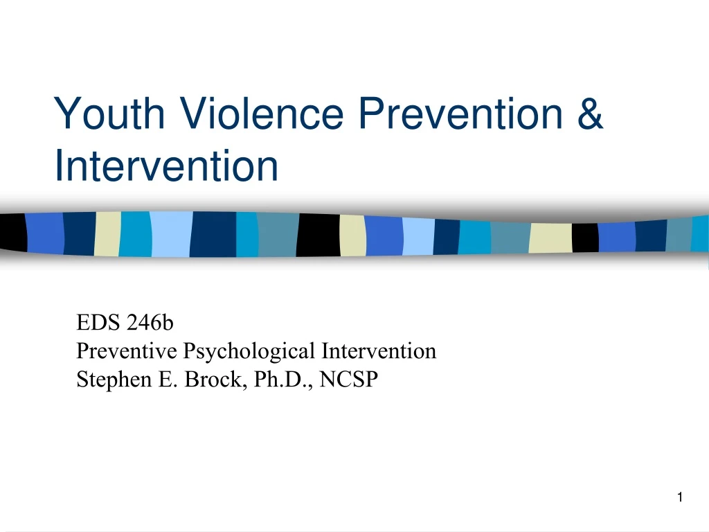youth violence prevention intervention