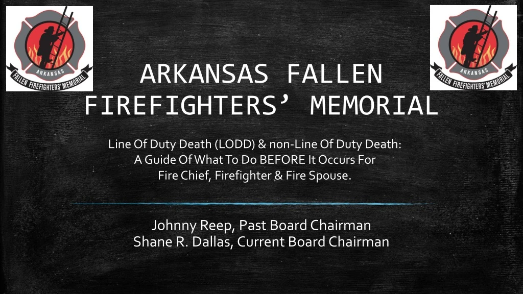 arkansas fallen firefighters memorial