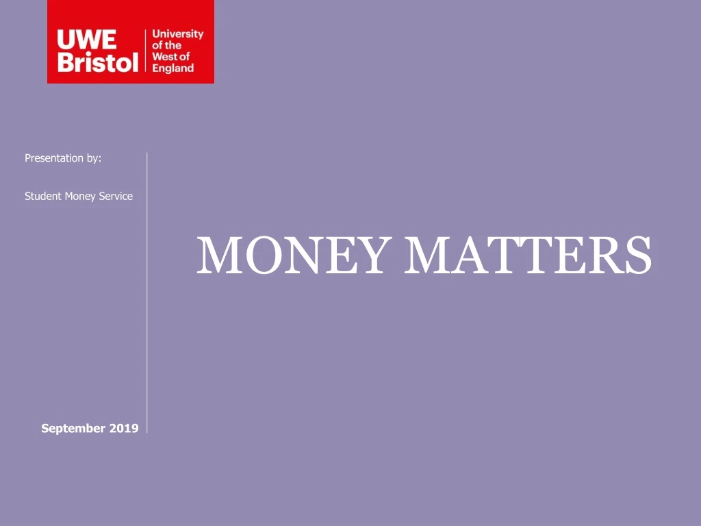 money matters