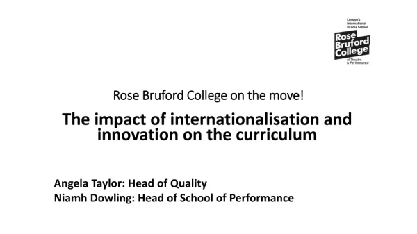 Rose Bruford College on the move!