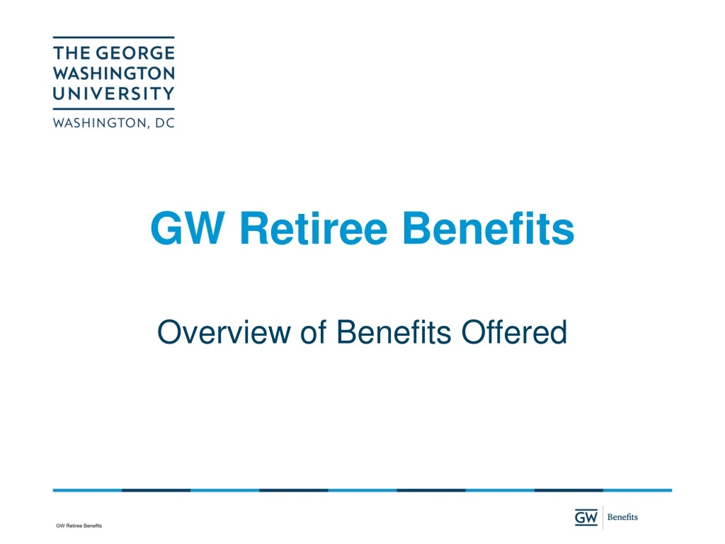 gw retiree benefits