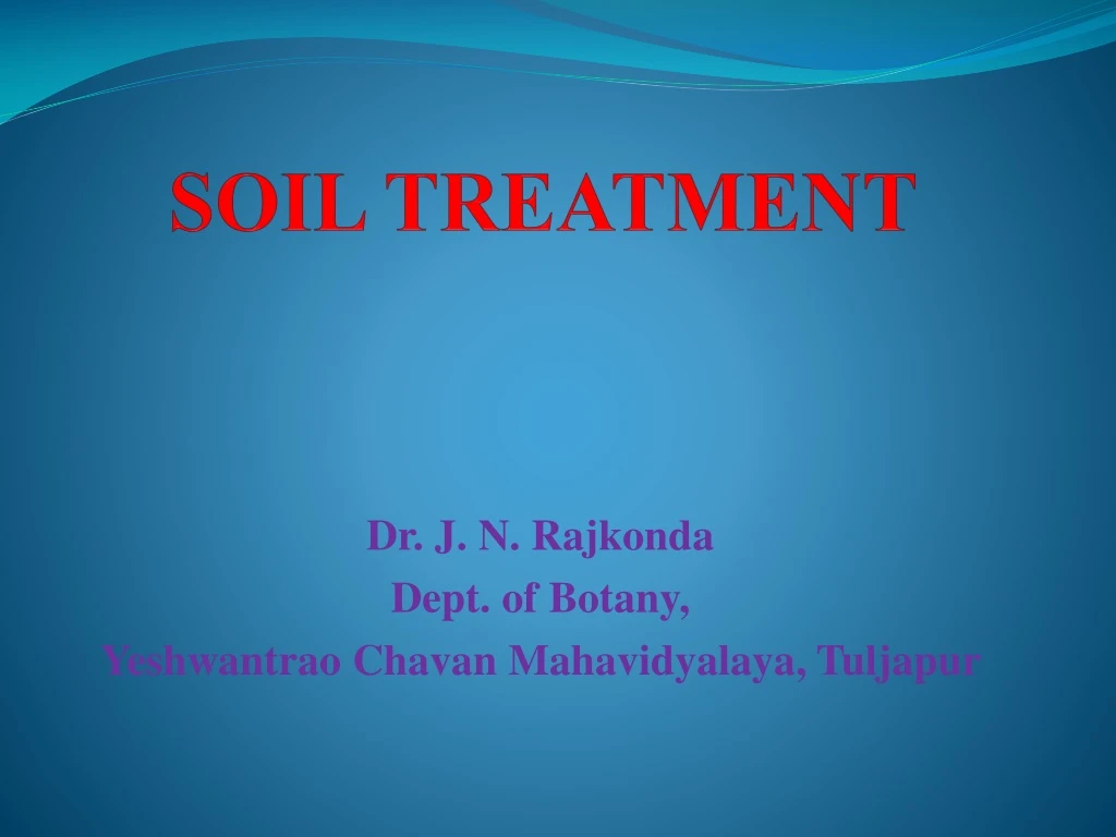 soil treatment