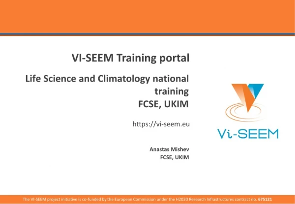 Life Science and Climatology national training FCSE, UKIM