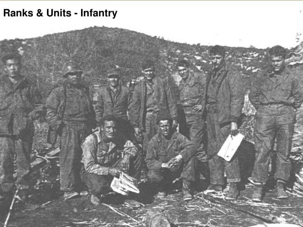ranks units infantry