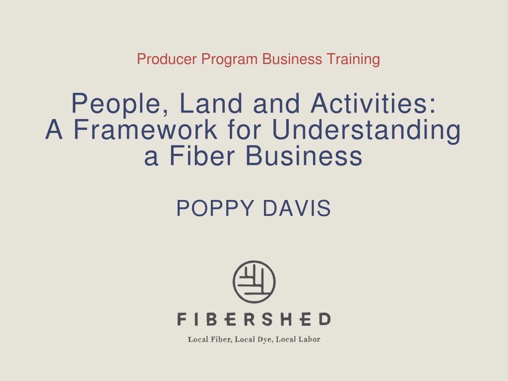people land and activities a framework