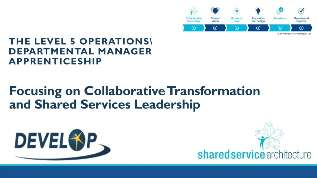 focusing on collaborative transformation and shared services leadership