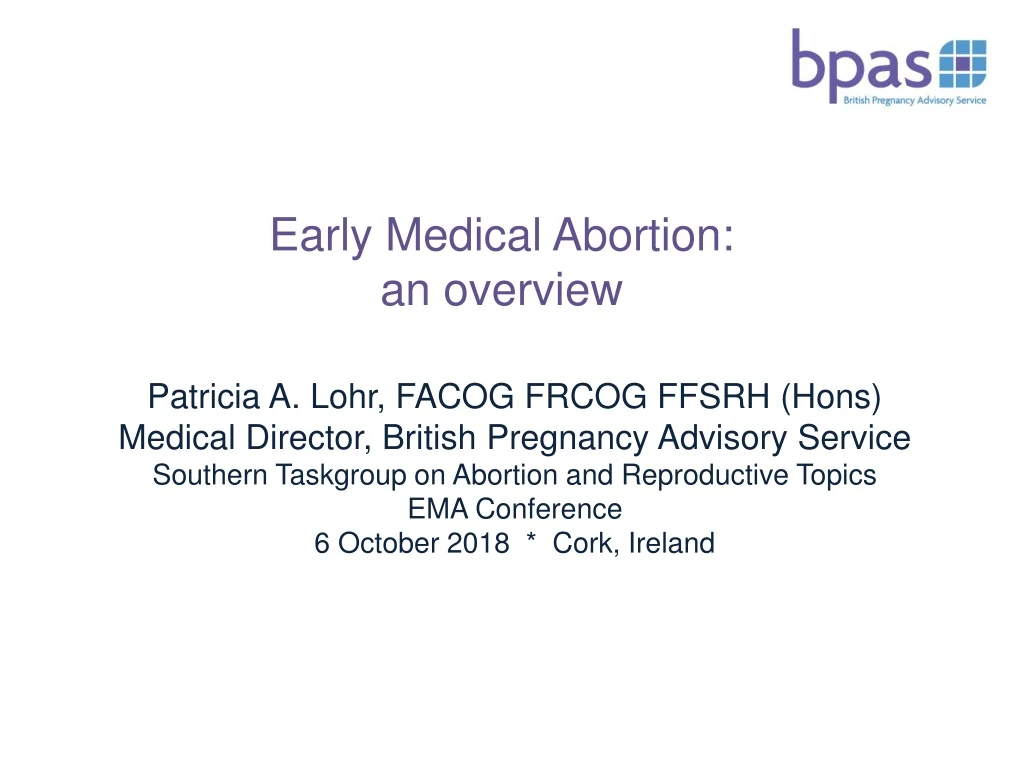 early medical abortion an overview