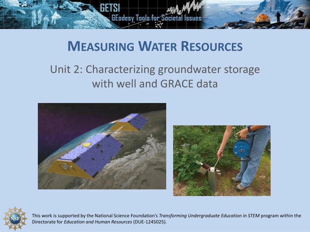 measuring water resources