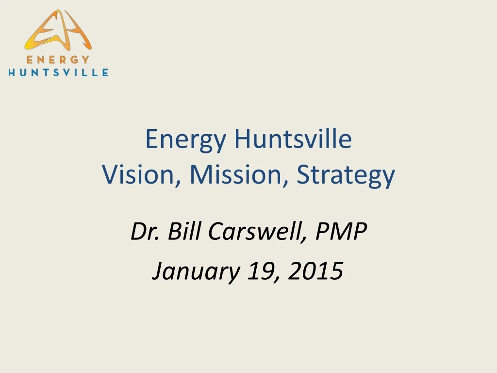 energy huntsville vision mission strategy