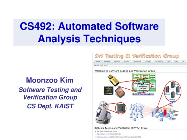 CS492: Automated Software Analysis Techniques