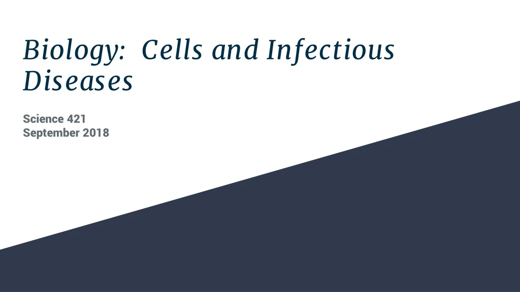 biology cells and infectious diseases