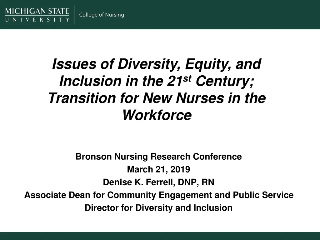 issues of diversity equity and inclusion