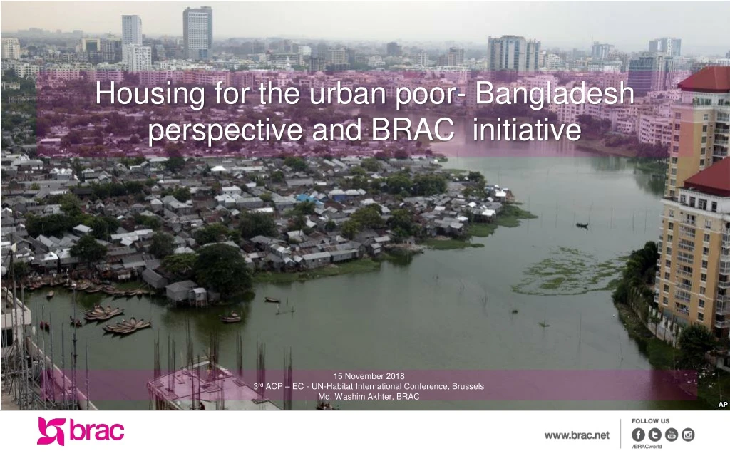 housing for the urban poor bangladesh perspective