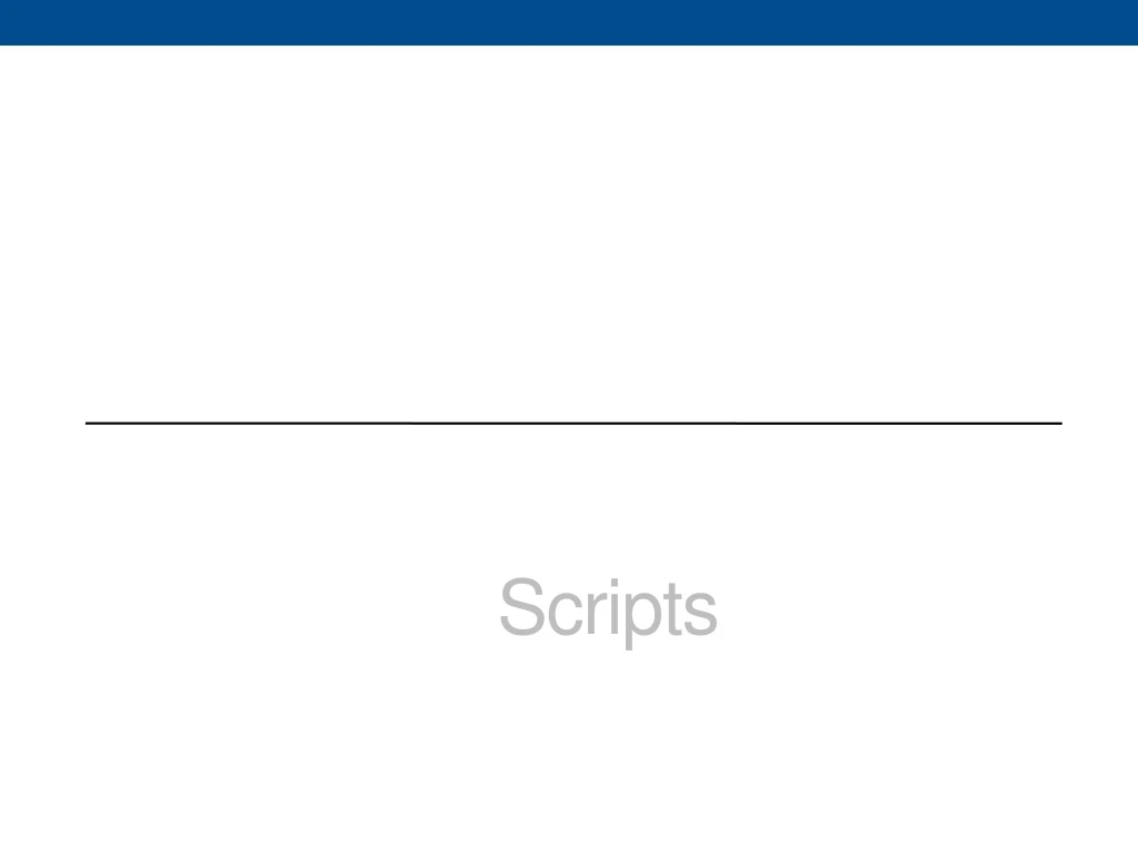 scripts