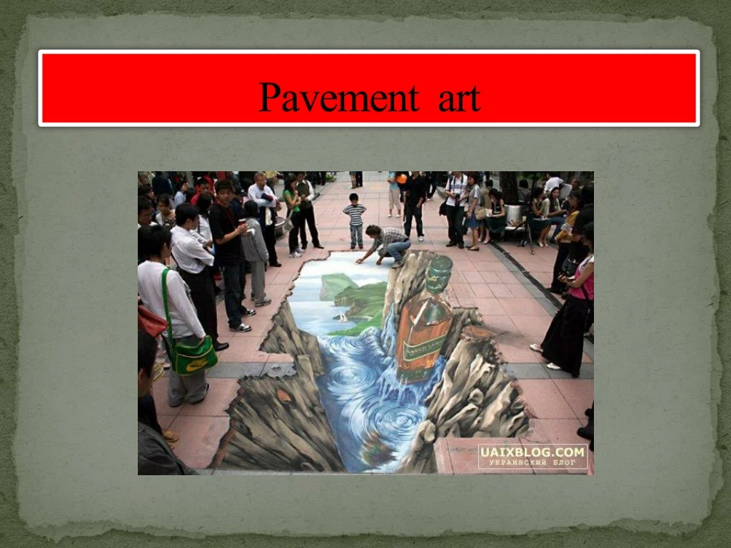 pavement art