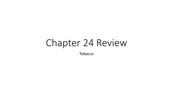 Chapter 24 Review