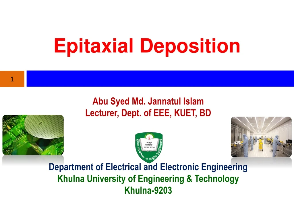 epitaxial deposition