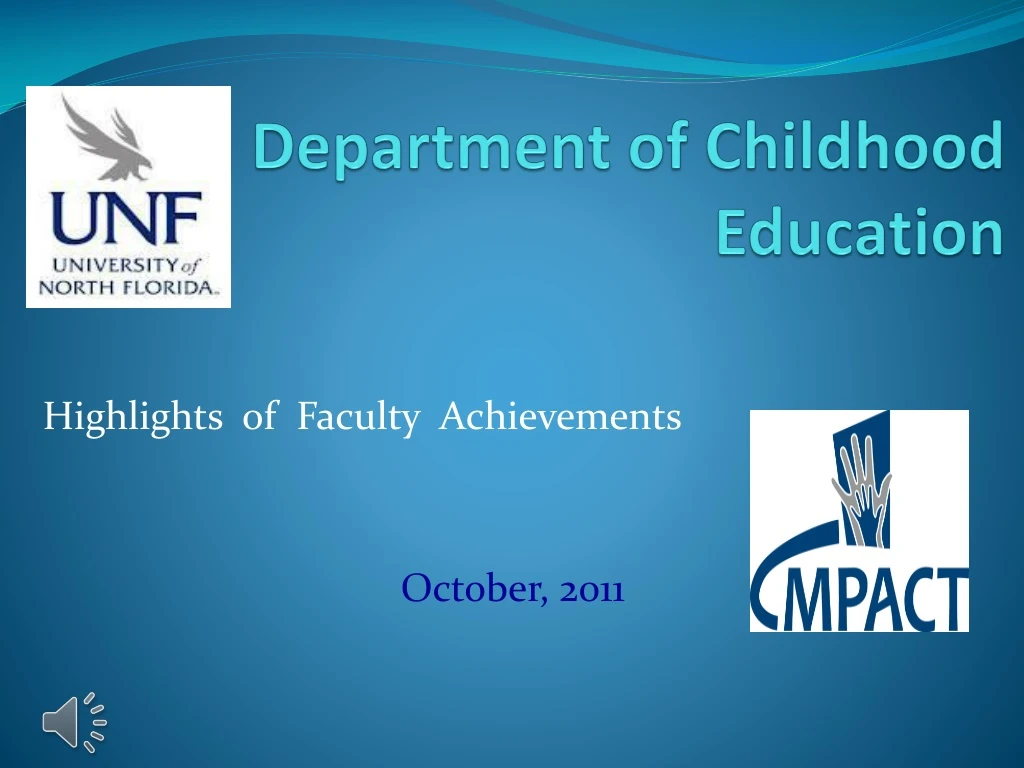 department of childhood education