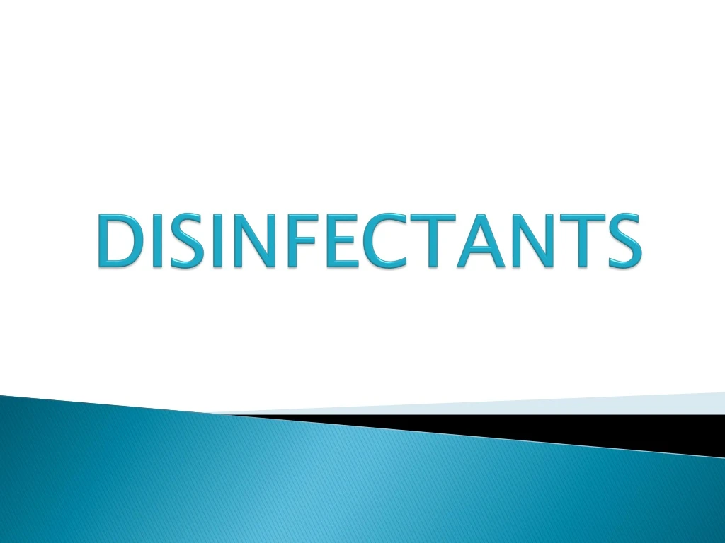 disinfectants