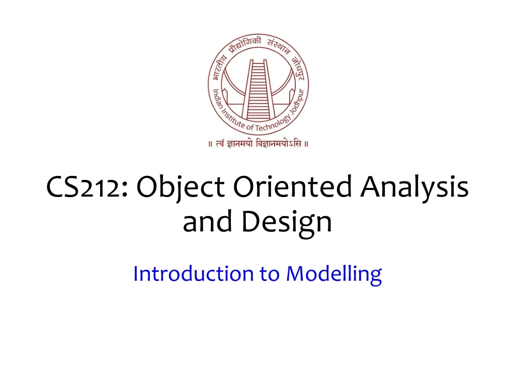 cs212 object oriented analysis and design