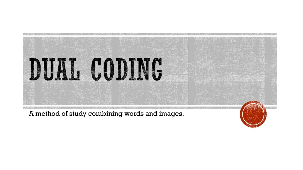 dual coding