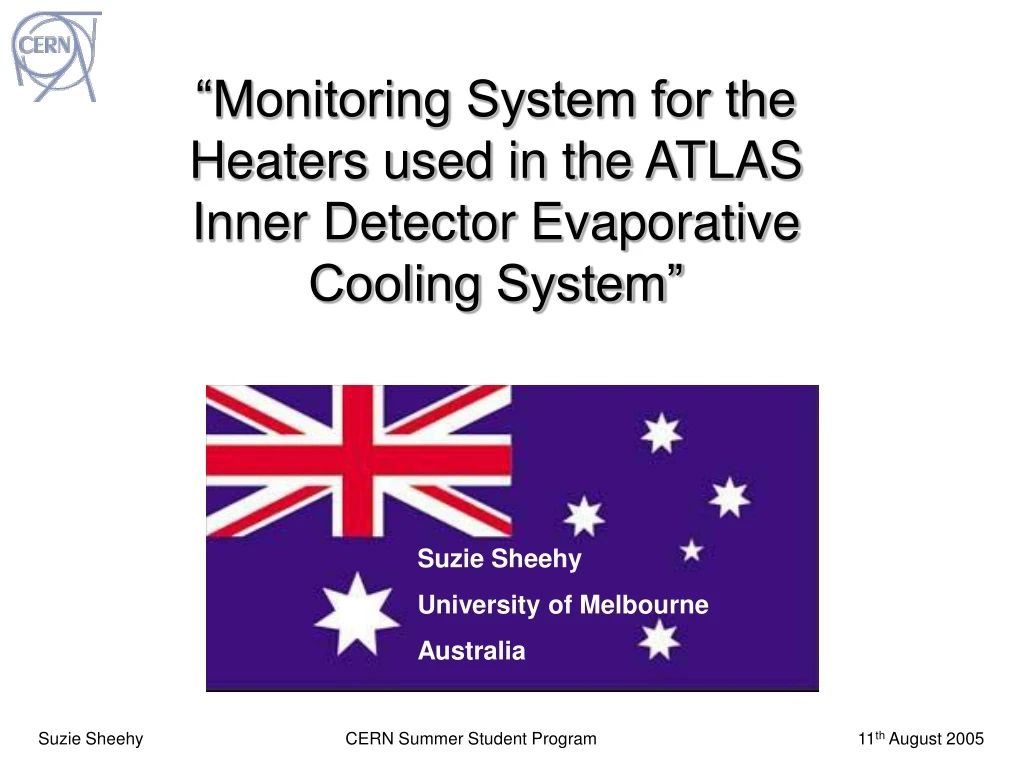 monitoring system for the heaters used