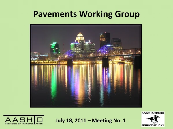 Pavements Working Group