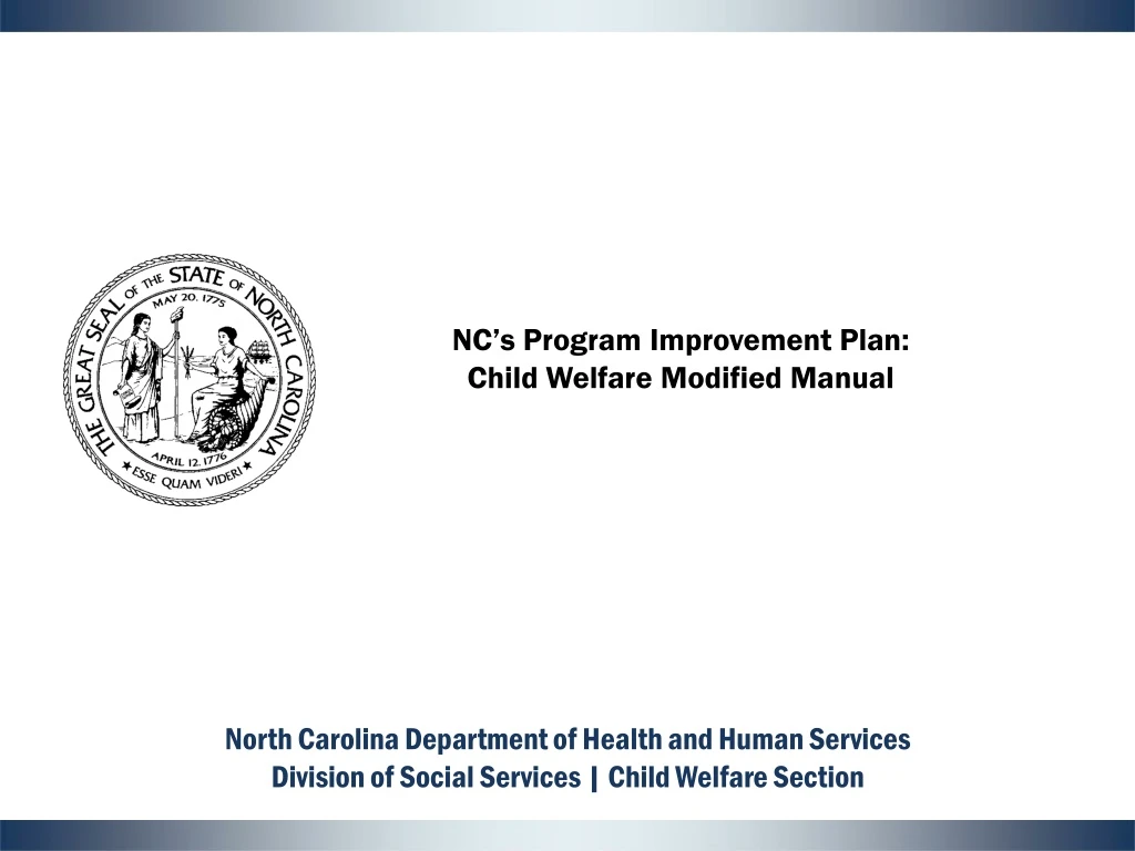 nc s program improvement plan child welfare