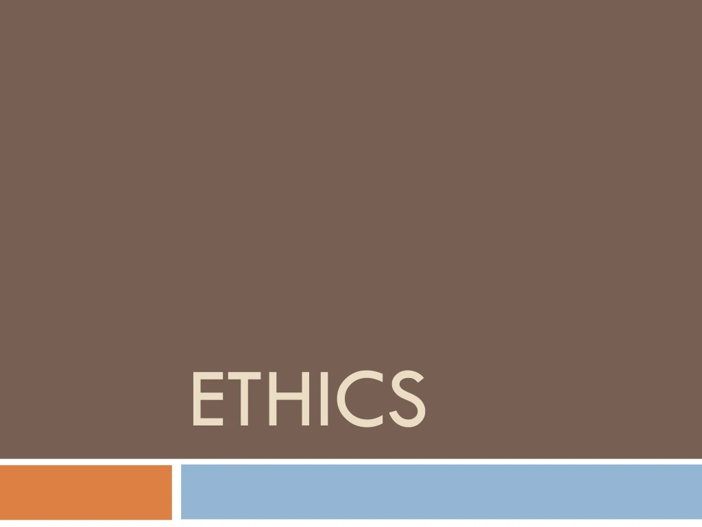 ethics