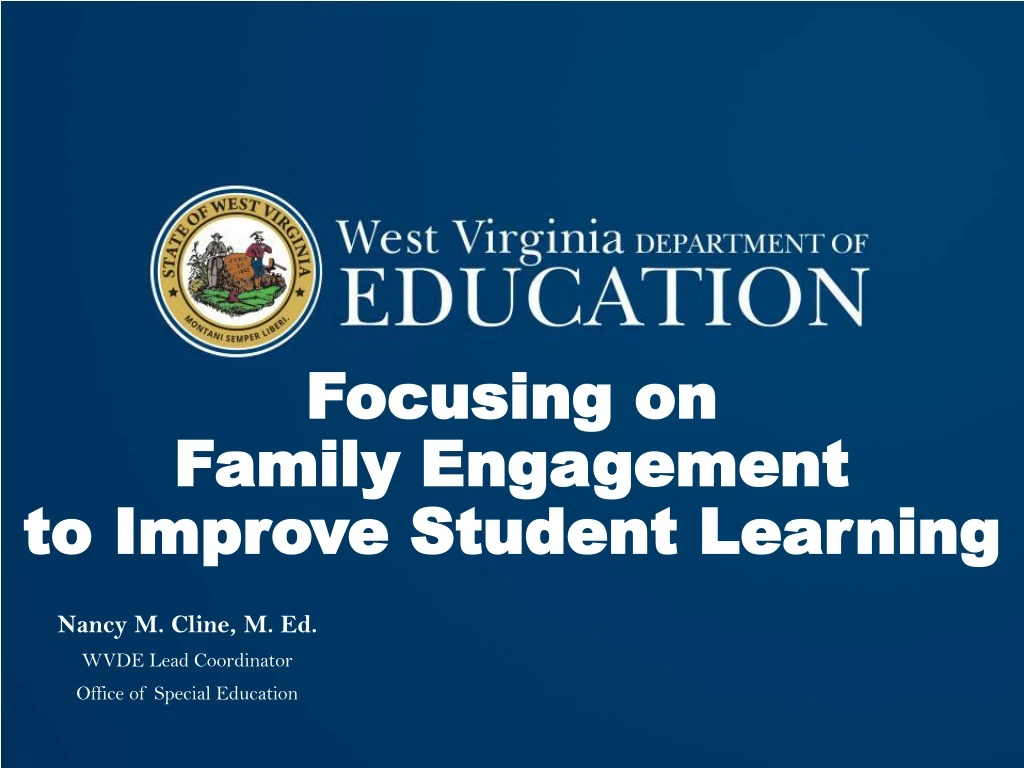focusing on family engagement to improve student learning
