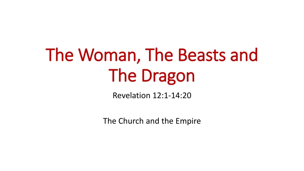 the woman the beasts and the dragon
