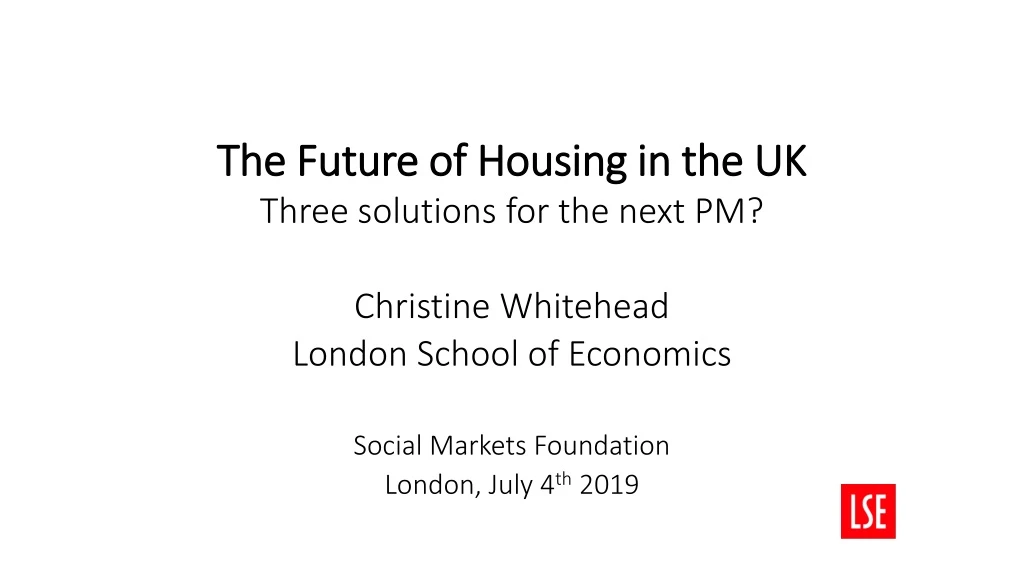 the future of housing in the uk