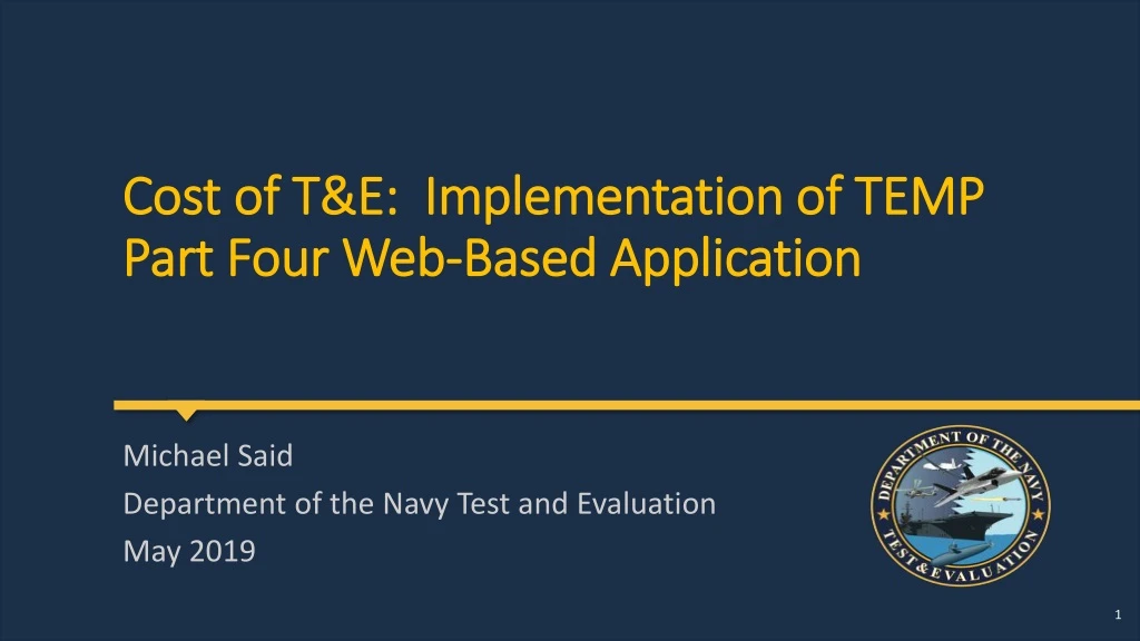 cost of t e implementation of temp part four web based application