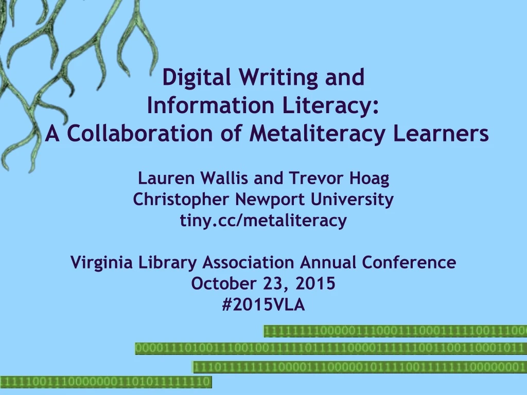 digital writing and information literacy