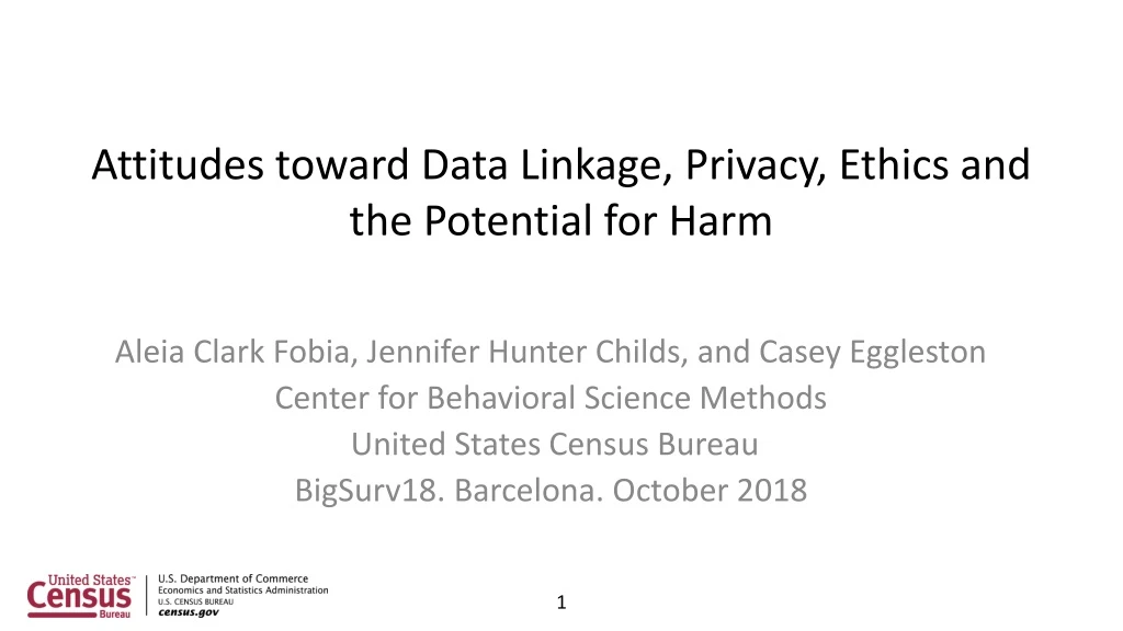 attitudes toward data linkage privacy ethics and the potential for harm