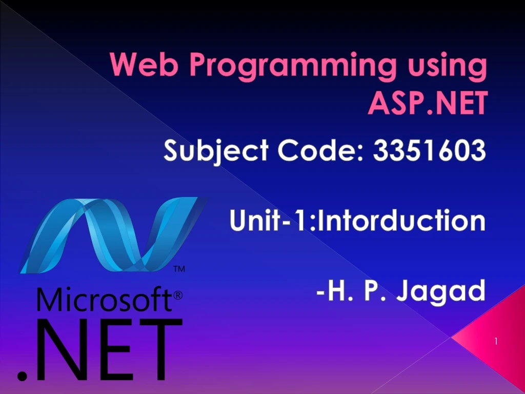web programming using asp net