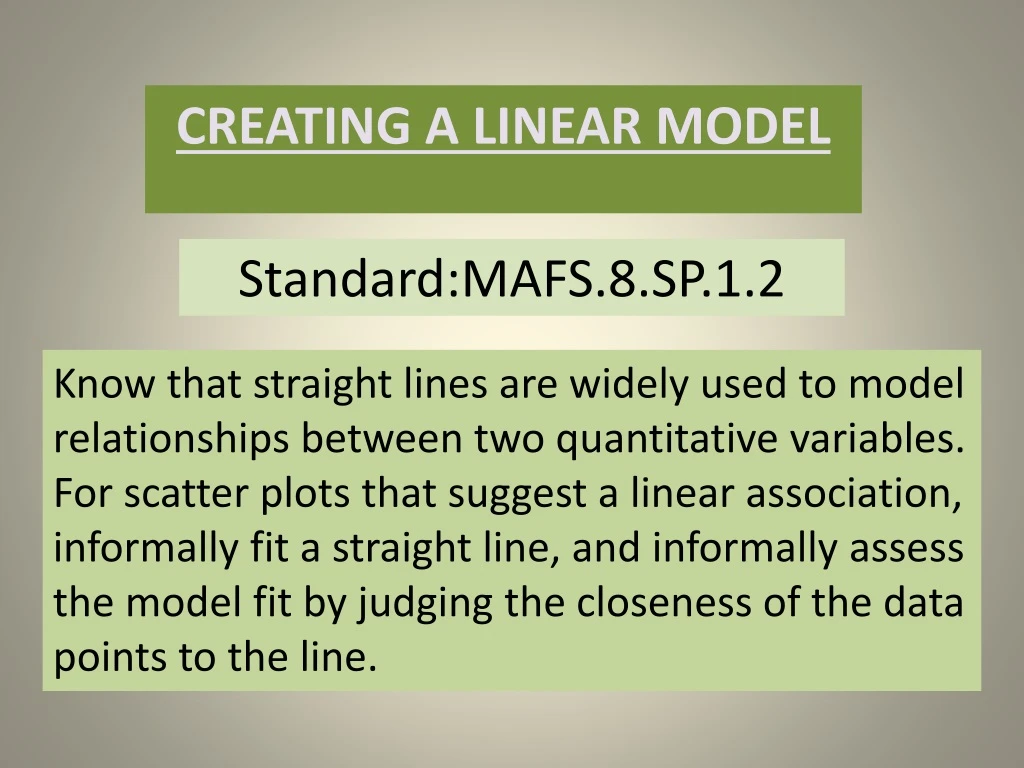 standard mafs 8 sp 1 2