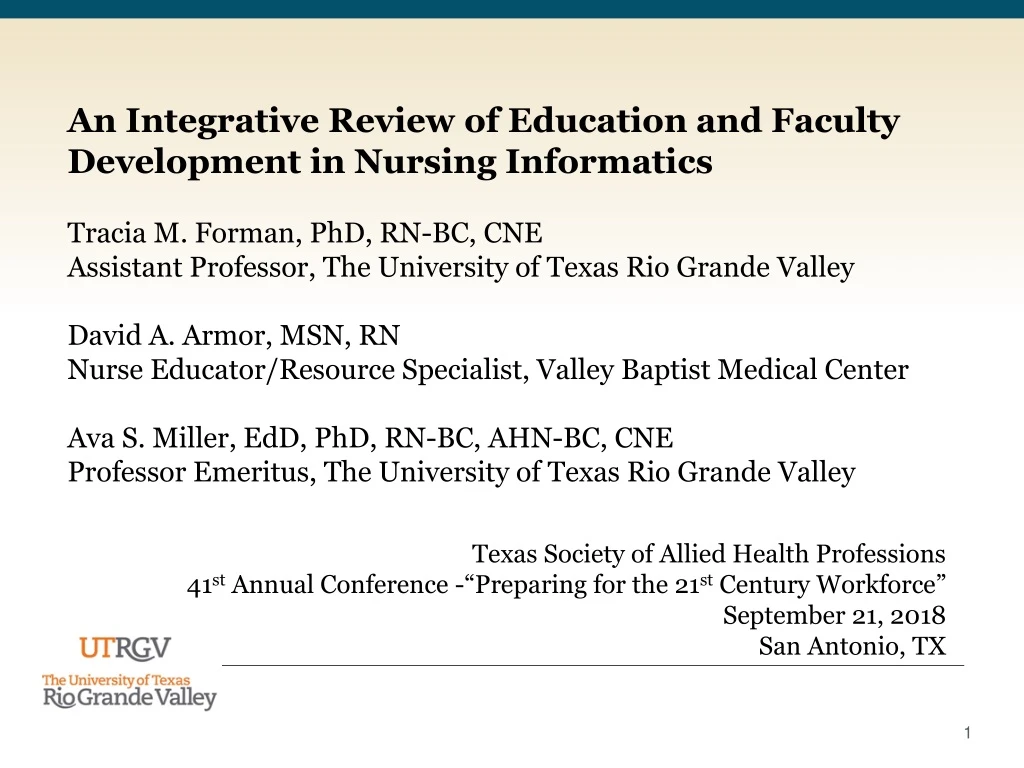 an integrative review of education and faculty