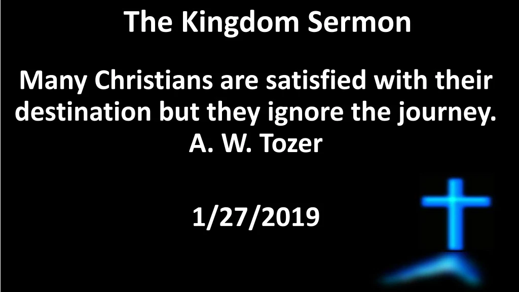 the kingdom sermon