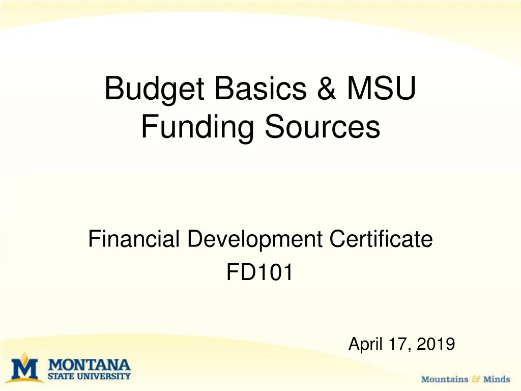 budget basics msu funding sources