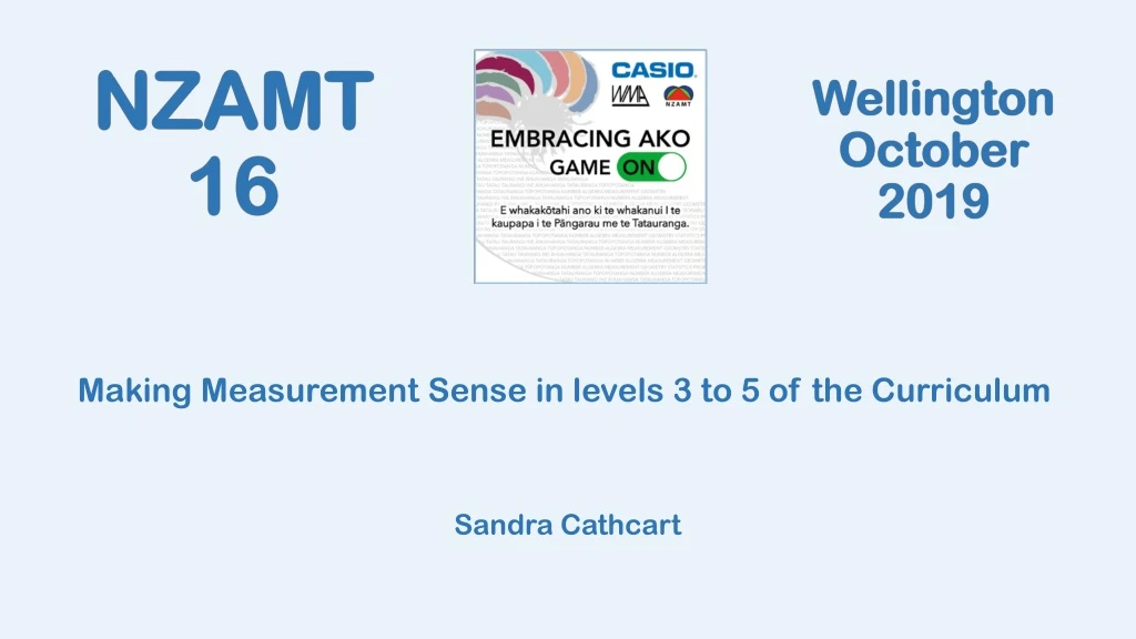 making measurement sense in levels