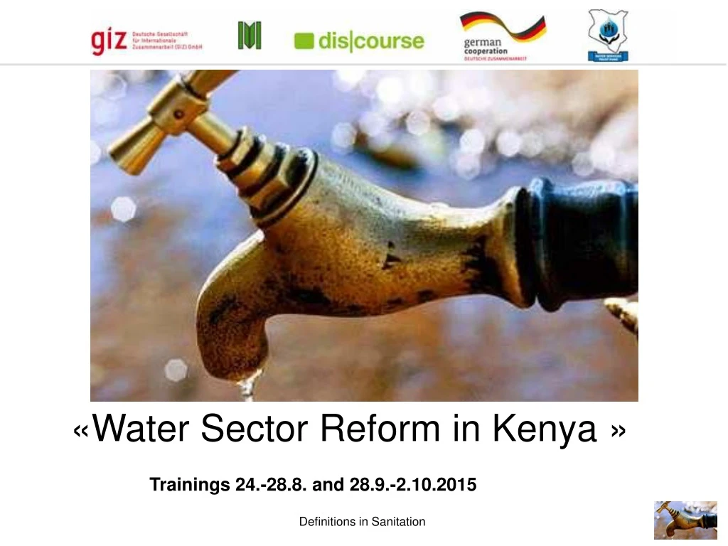 water sector reform in kenya