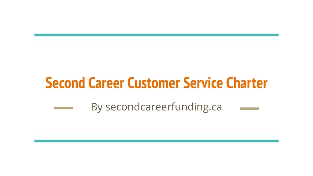 second career customer service charter