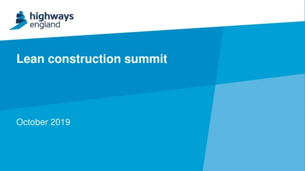 Lean construction summit