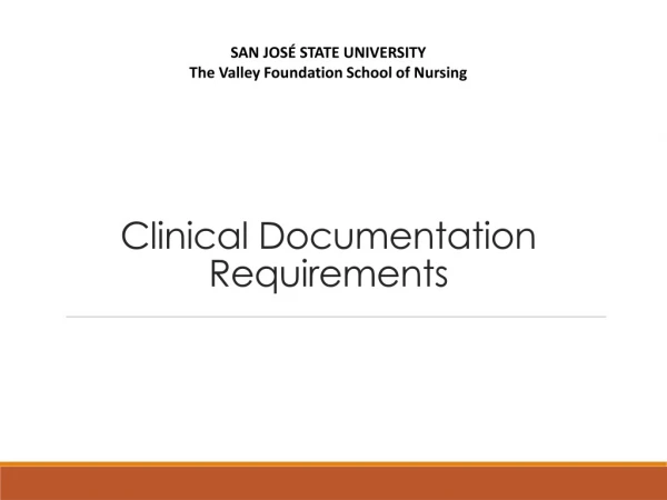 Clinical Documentation Requirements
