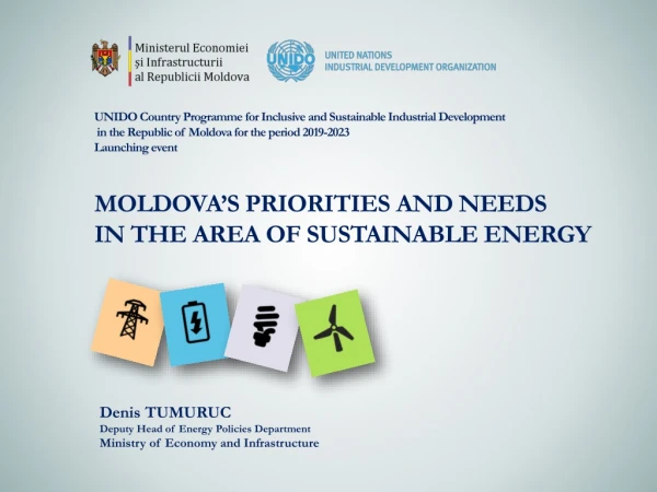 Moldova’s priorities and needs in the area of sustainable energy