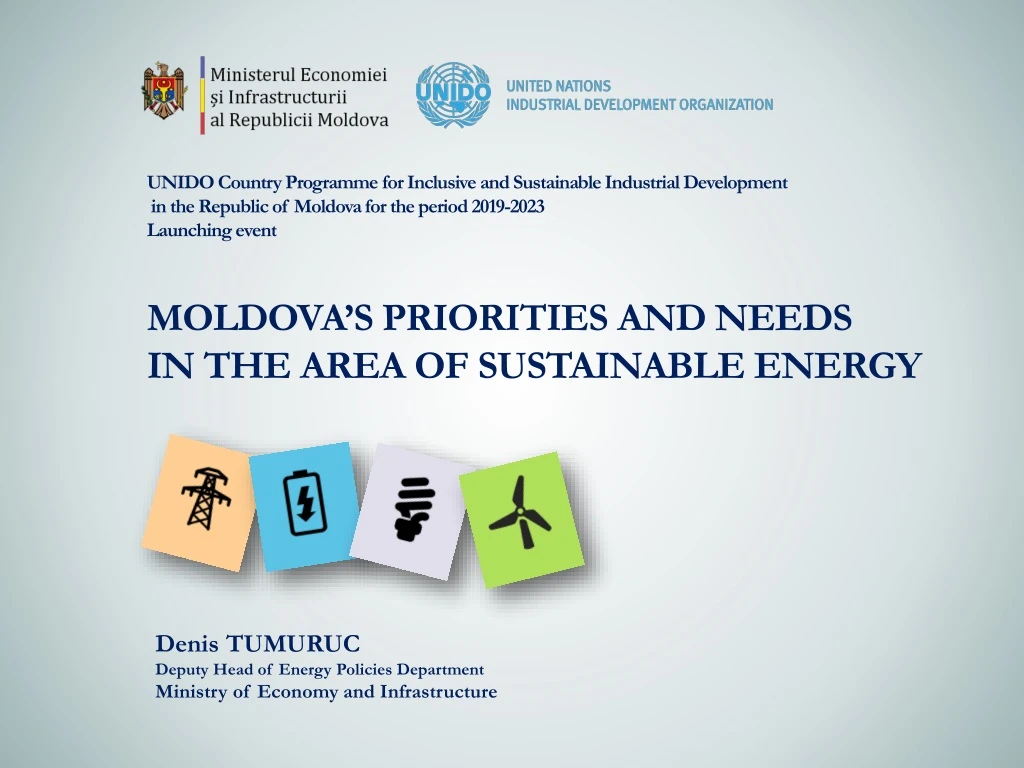 moldova s priorities and needs in the area of sustainable energy