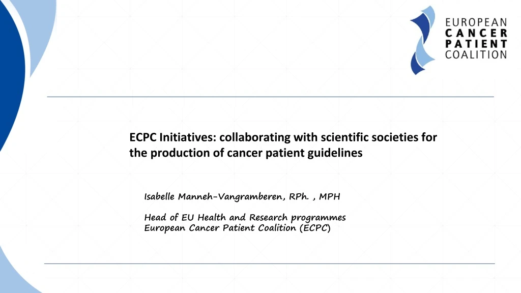 ecpc initiatives collaborating with scientific