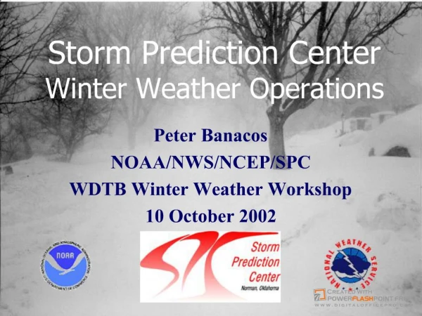SPC Mesoscale Winter Weather Operations